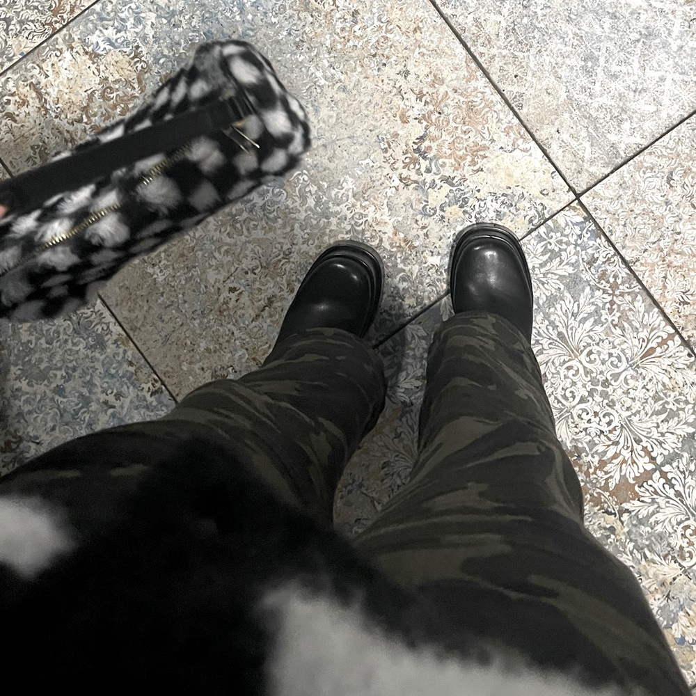 Fashion Nova Black and White Checkered Mini Bag